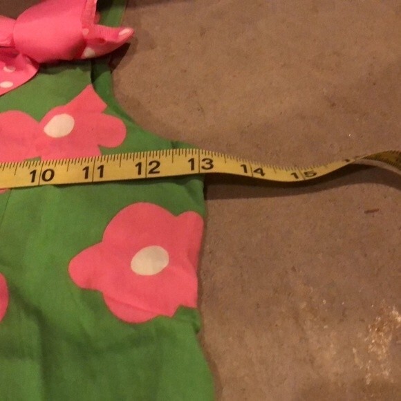 Bonnie Jean Size 6X Polka Dot Bow Floral Twirl Dress - Picture 9 of 10